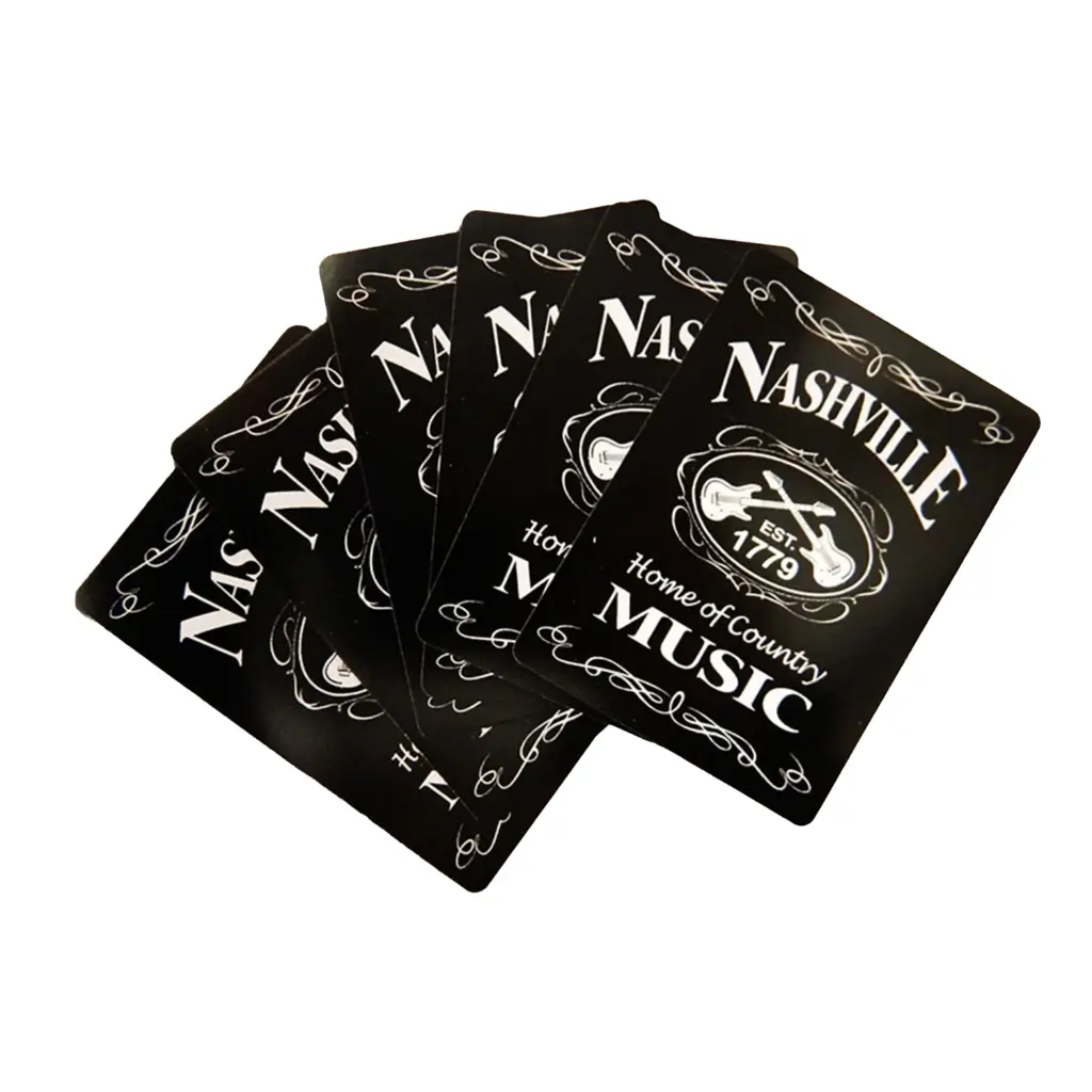 Nashville Playing Cards - Blk & Wht Est.