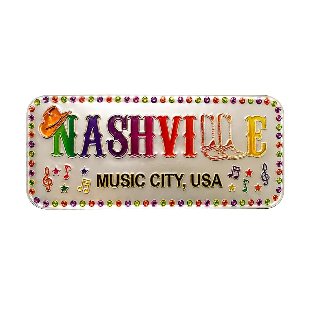 [N5858] Nashville Magnet - Color Metallic