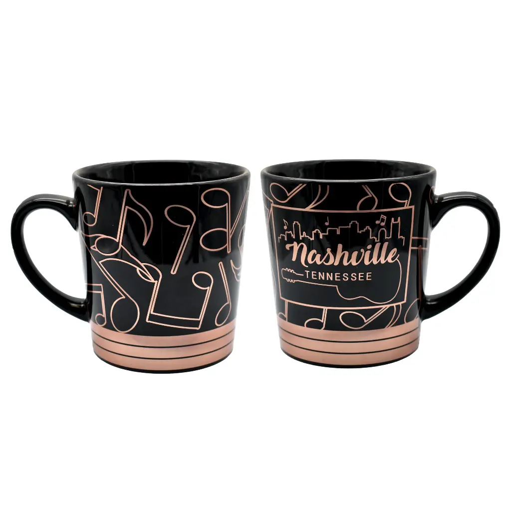 [N5876] Nashville Mug - Rose Gold Music Note