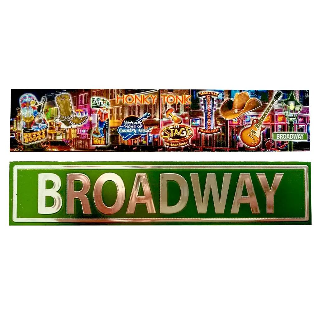 [N5911] Nashville Magnet - Broadway - 2 Sided