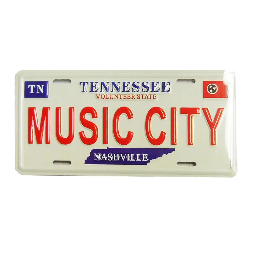 Nashville Magnet - License Plate Music City