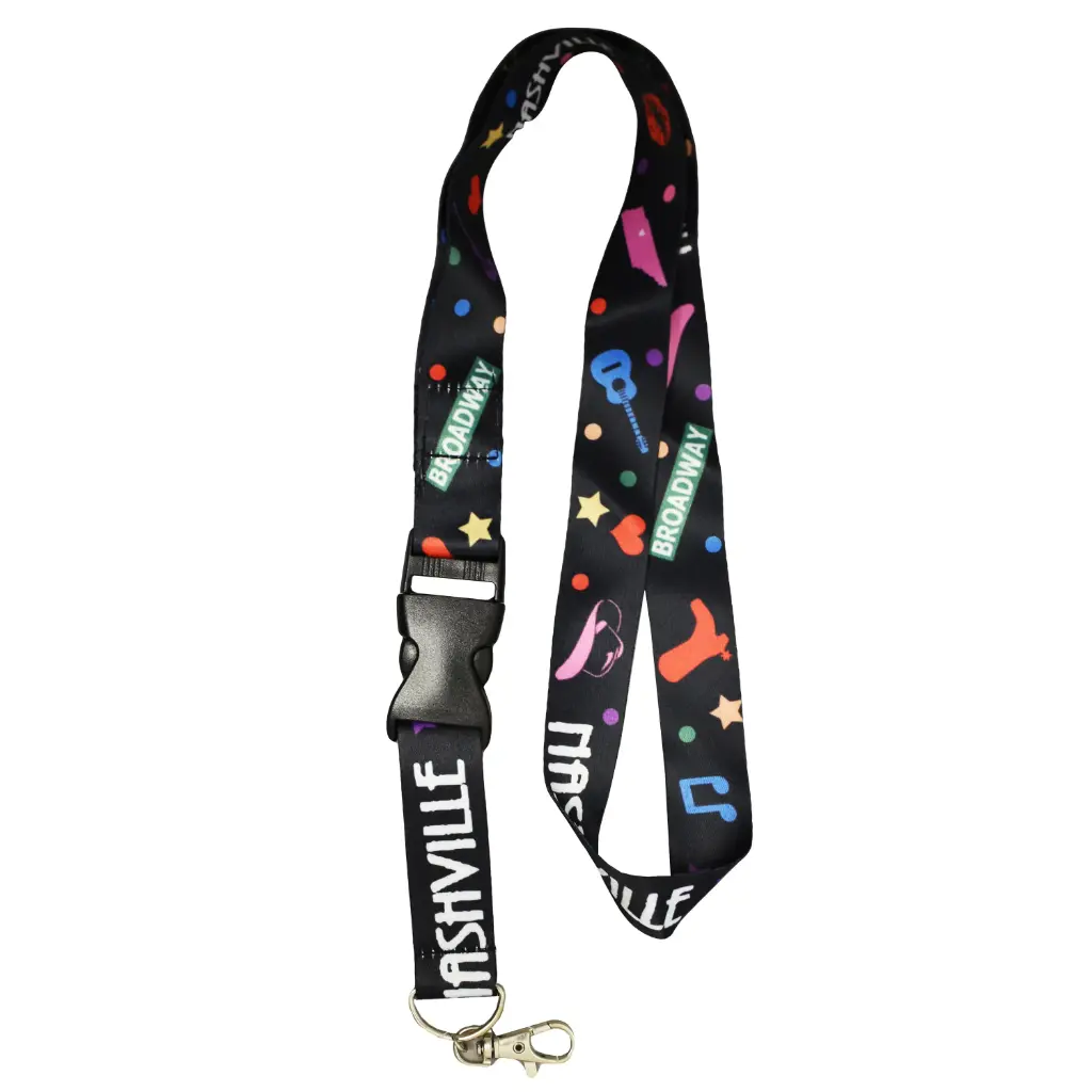 [N6184] Nashville Keychain/ Lanyard - Icons