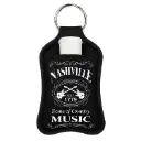 Nashville Keychain w/Multiuse Pouch - Blk & Wht
