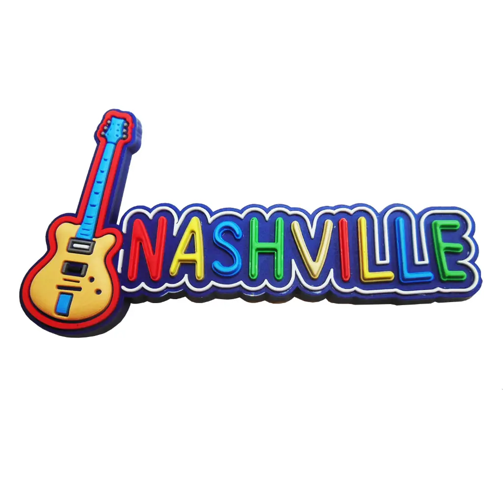[N6278] Nashville Magnet - PVC w/Guitar