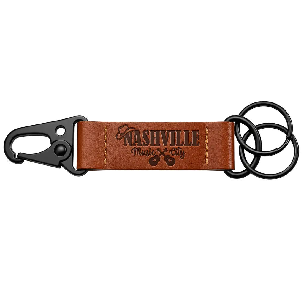 [N6293] Nashville Keychain - Leather Belt Clip