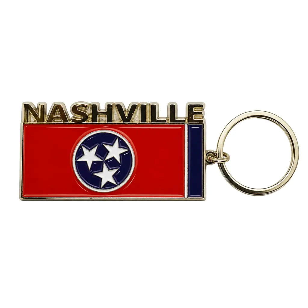 [N6579] Nashville Keychain - TN Flag