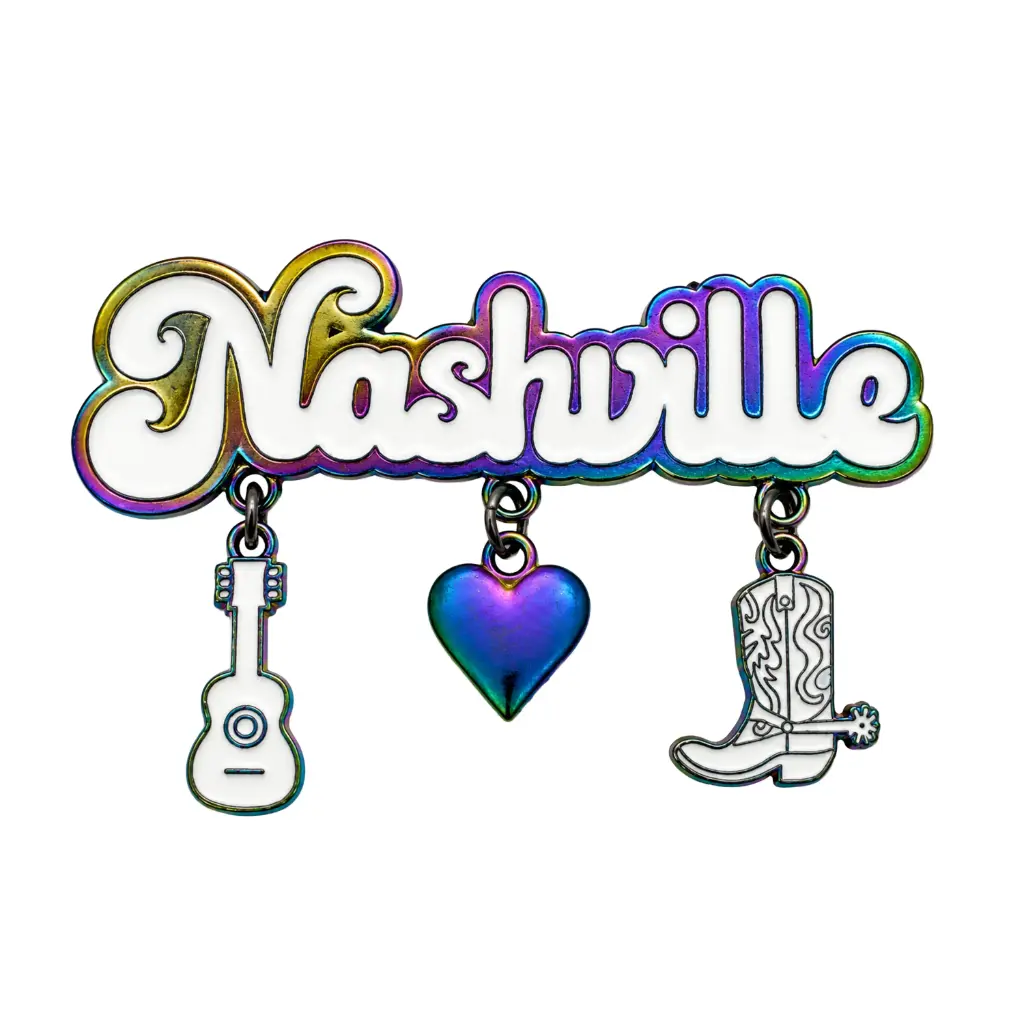 Nashville Magnet - Metallic With Charms
