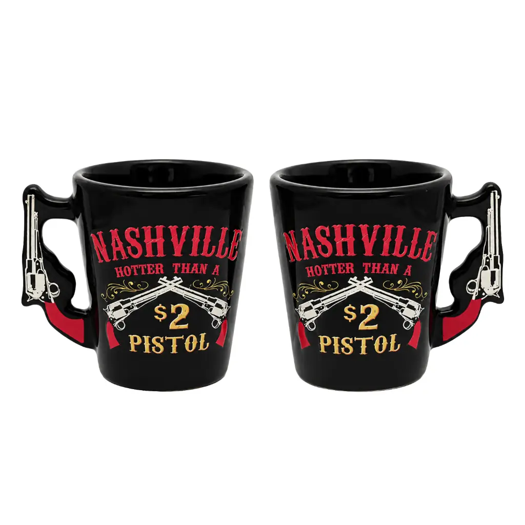 [N6633] Nashville Shot Glass - Hotter $ 2 Metallic
