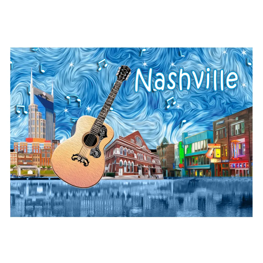 [N6815] Nashville Postcards - Starry Sky - Pack of 50