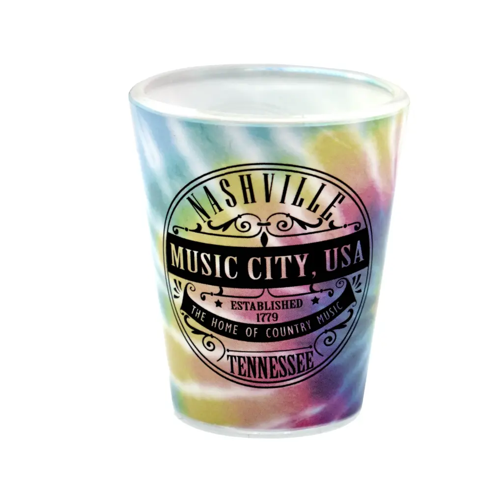 [N6847] Nashville Shot Glass - Tie Dye