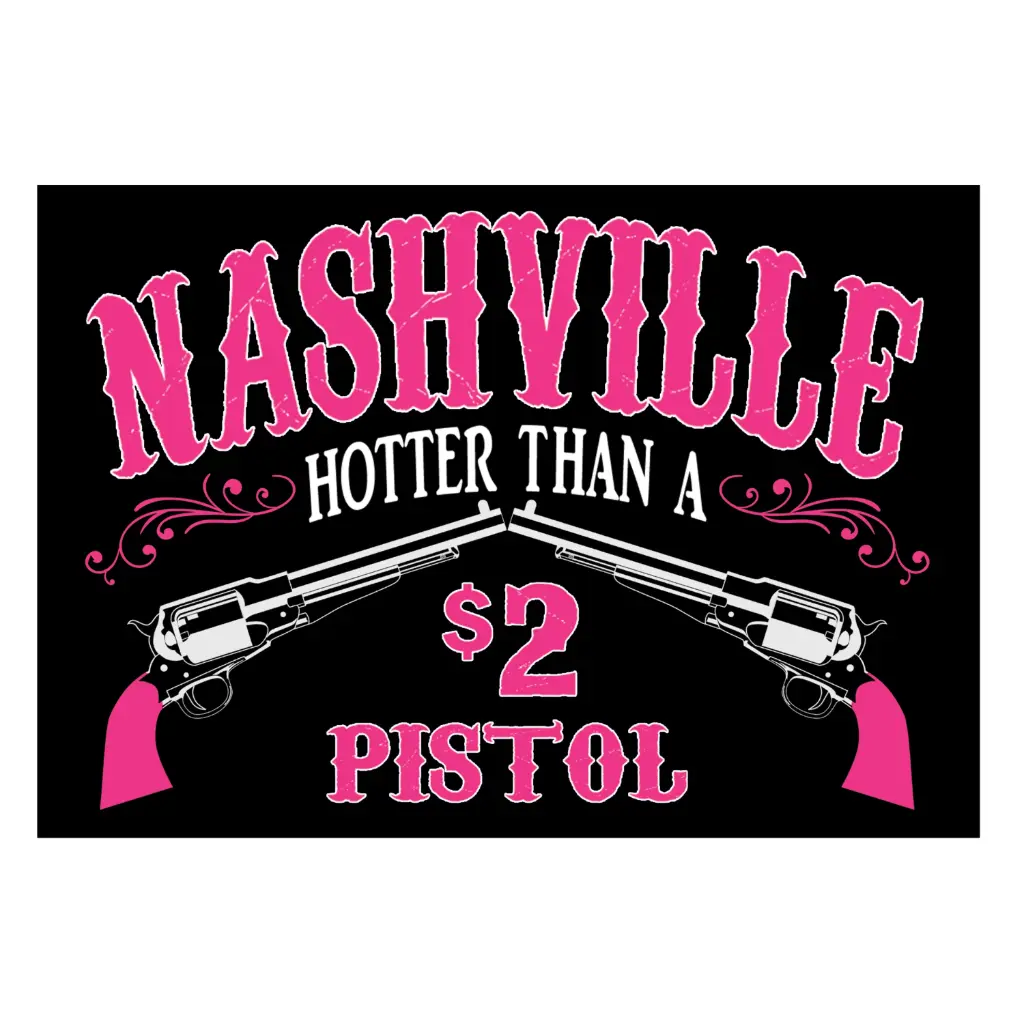 Nashville Postcards - Hotter Than A $2 Pistol - Pack of 50