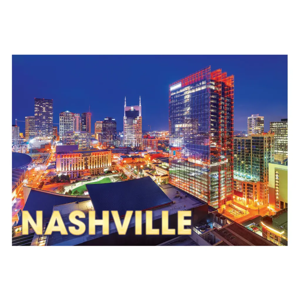 [N7029] Nashville Postcards - City Lights - Pack of 50