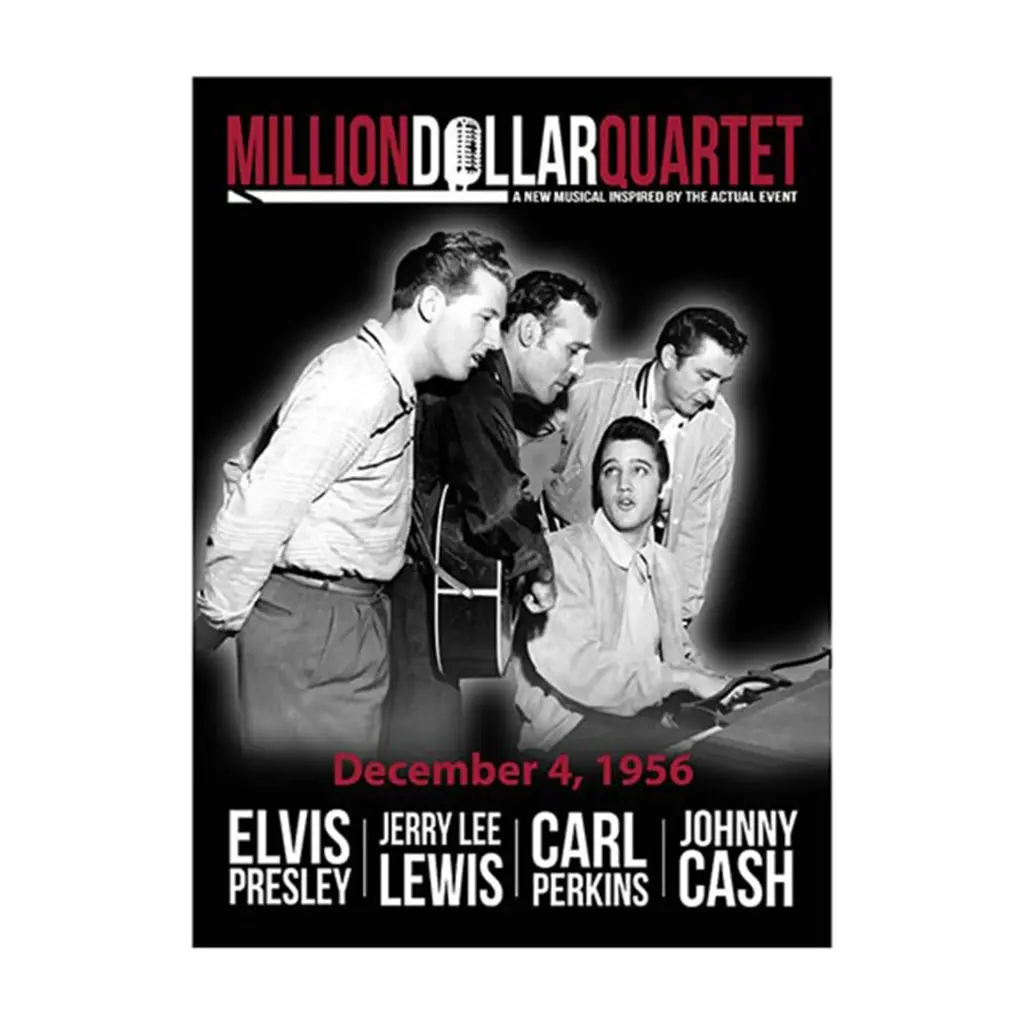 Million Dollar Quartet Magnet - Black & White