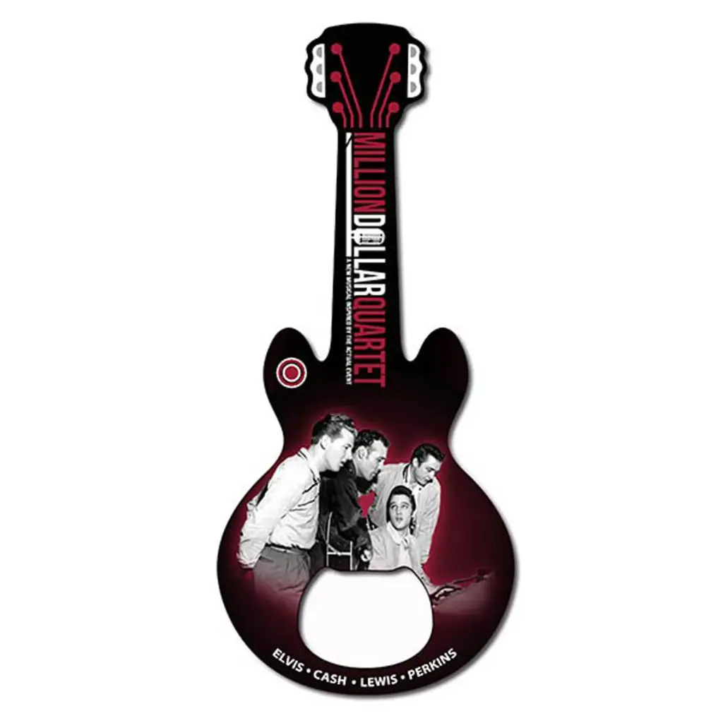 Million Dollar Quartet Magnet Bottle Opener - Guitar