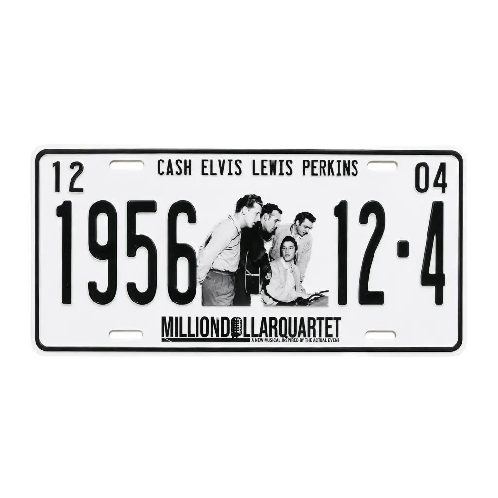 [Q5995] Million Dollar Quartet License Plate - 1956