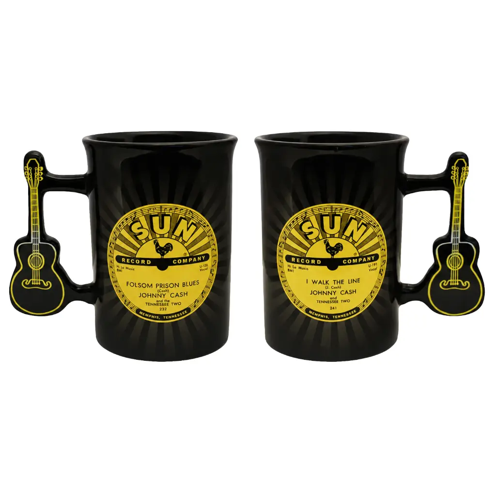 [SR6440] Sun Record Mug - Johnny Cash Guitar Handle
