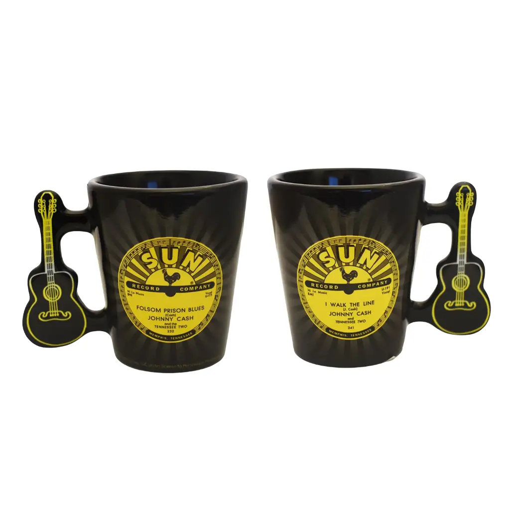 [SR6441] Sun Record Shot Glass - Johnny Cash Guitar Handle