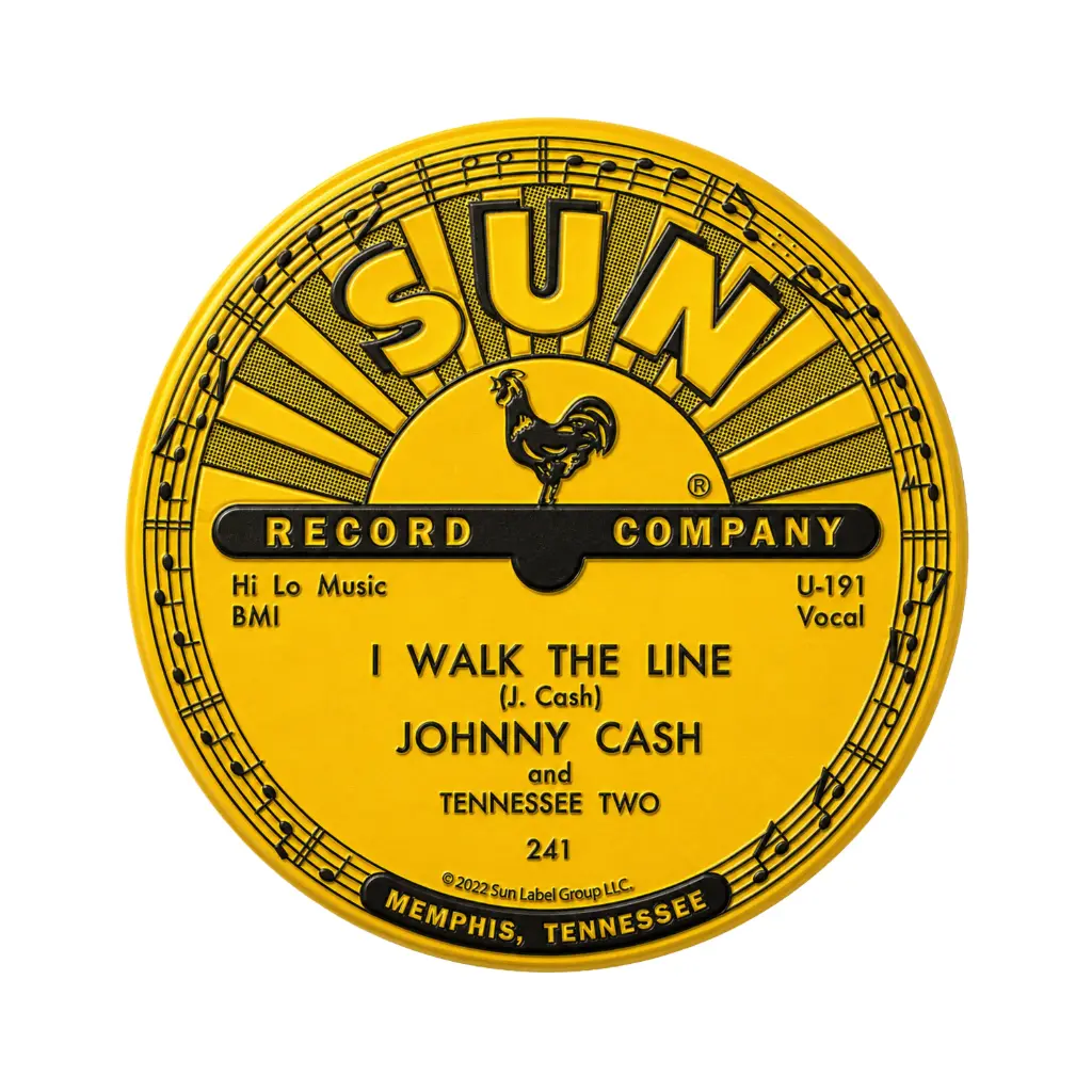 [SR6444] Sun Record Magnet - Johnny Cash I Walk The Line
