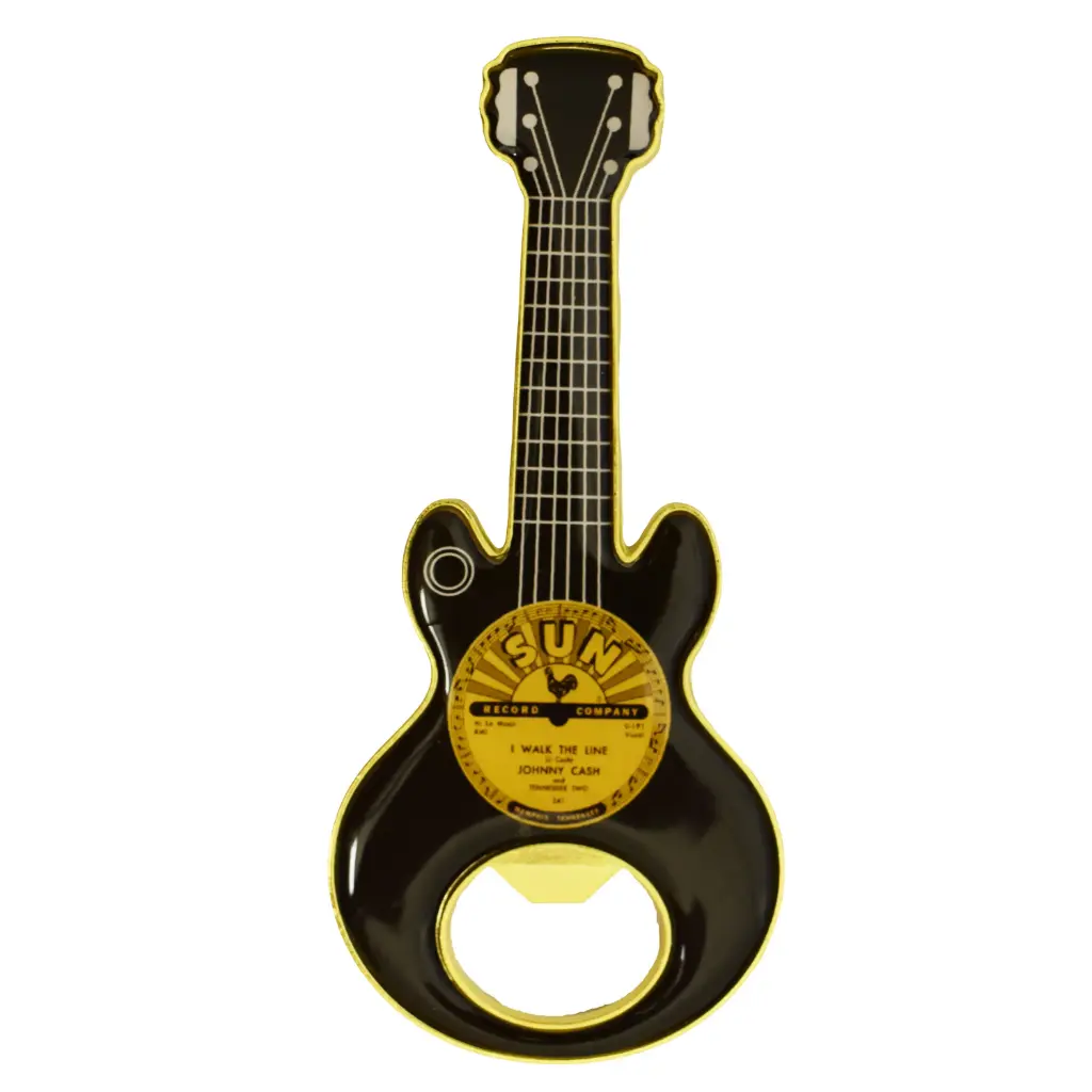 Sun Record Bottle Opener & Magnet -Johnny Cash I Walk The Line