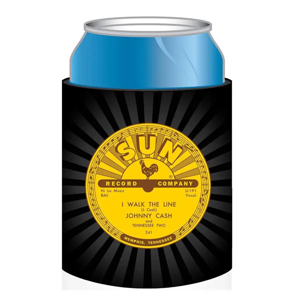 Sun Record Huggie/Koozie - Johnny Cash Walk The Line