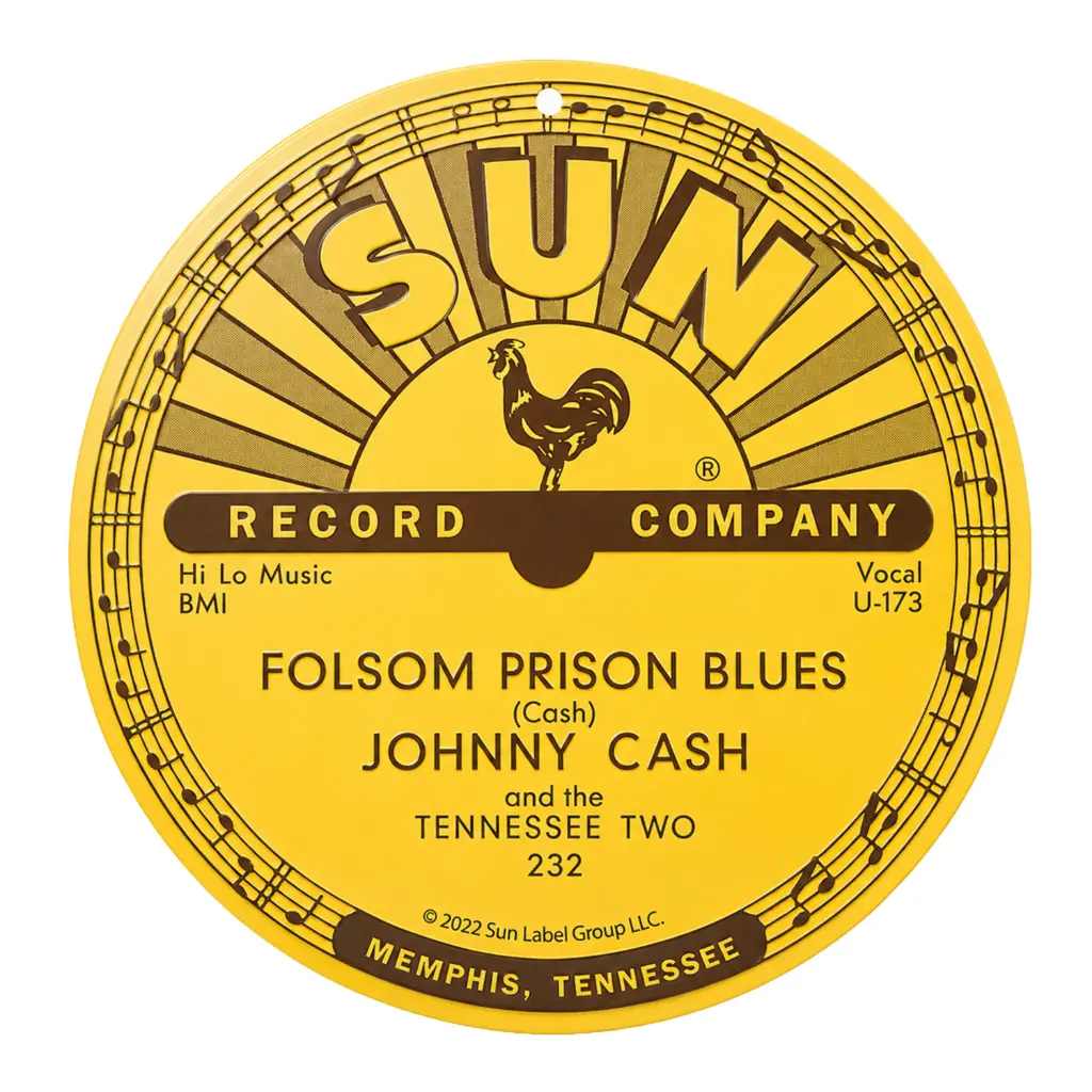 [SR6467] Sun Record Tin Sign - Johnny Cash Folsom Prison