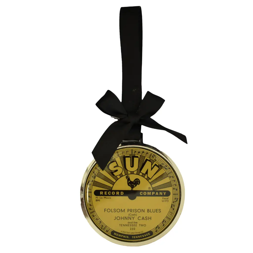Sun Record Ornament - Johnny Cash Folsom Prison