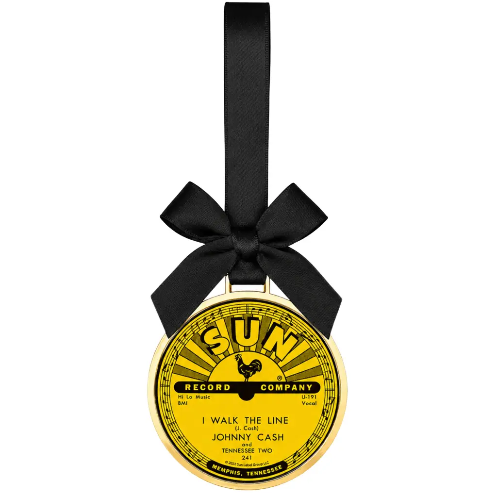 [SR6496] Sun Record Ornament - Johnny Cash I Walk The Line