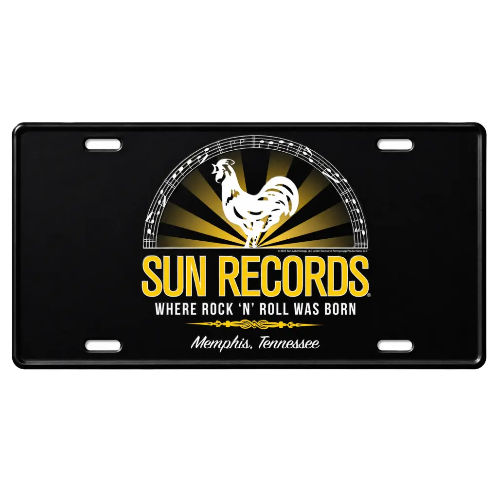 [SR6534] Sun Record License Plate