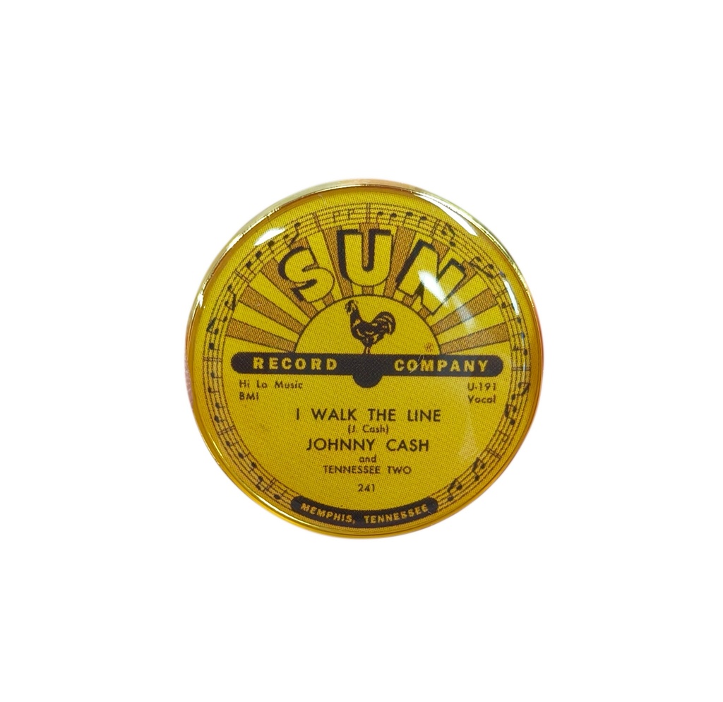 Sun Record Pin - Johnny Cash I Walk the Line