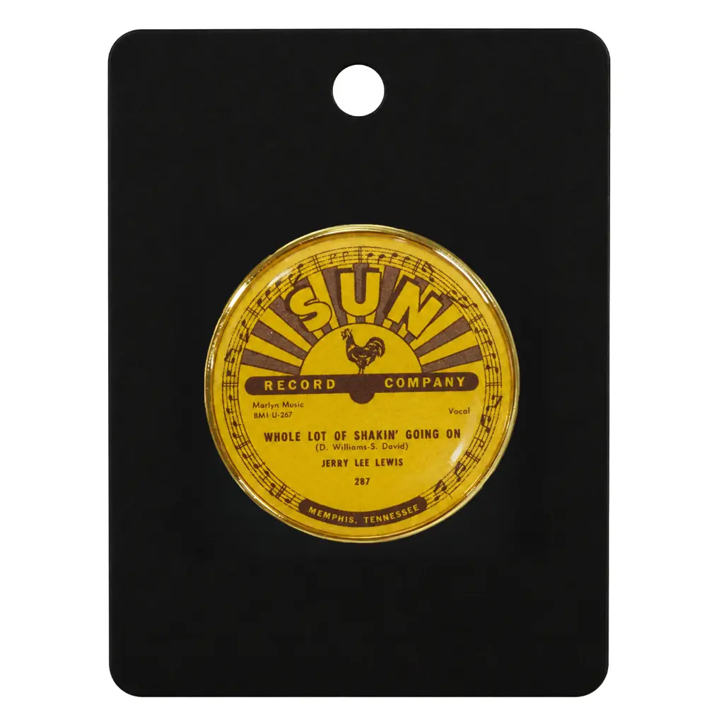 [SR6701] Sun Record Pin - Jerry Lee Lewis Whole Lot Of Shakin'