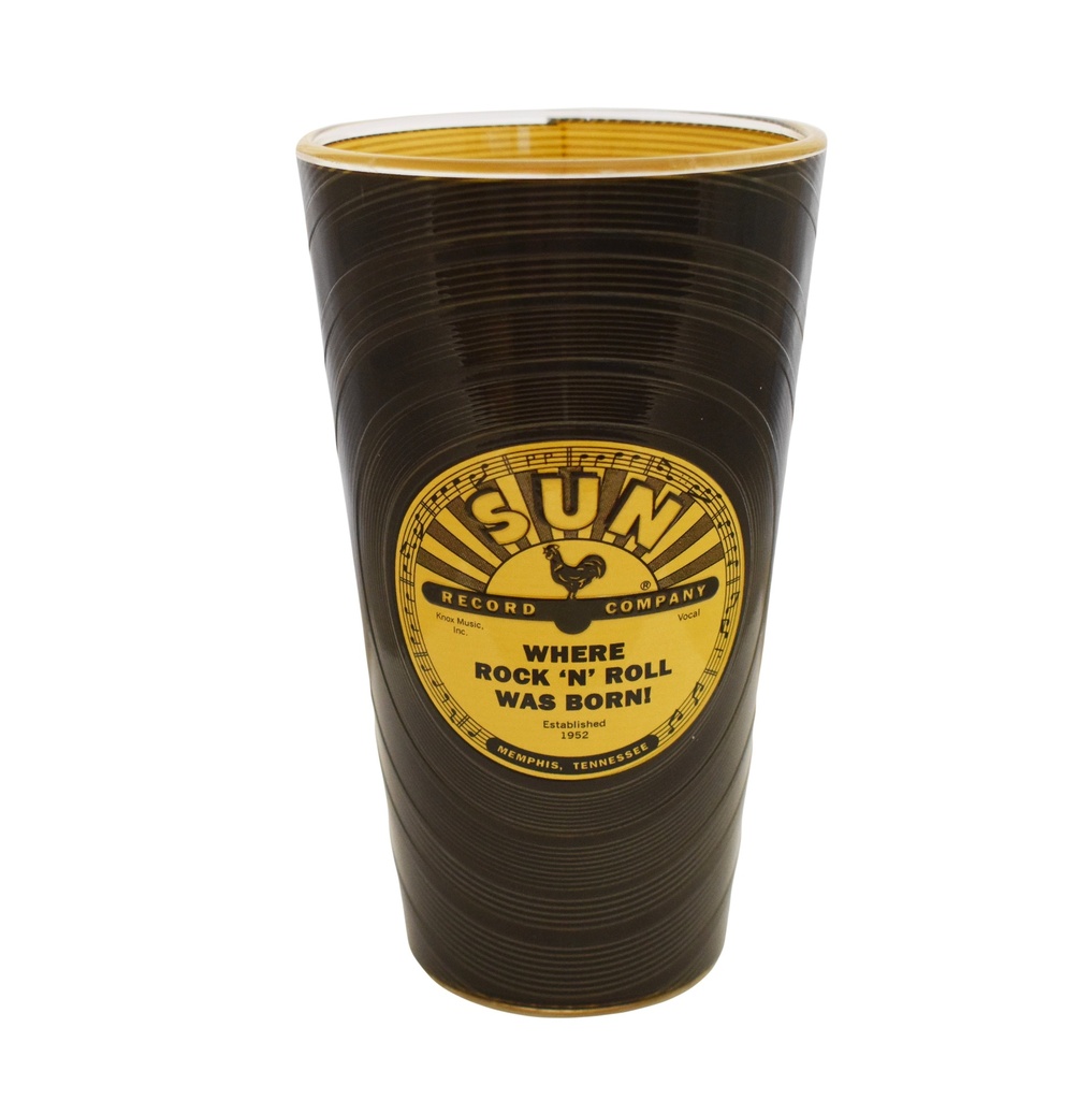 [SR6725] Sun Record Pint Glass - Record Embossed