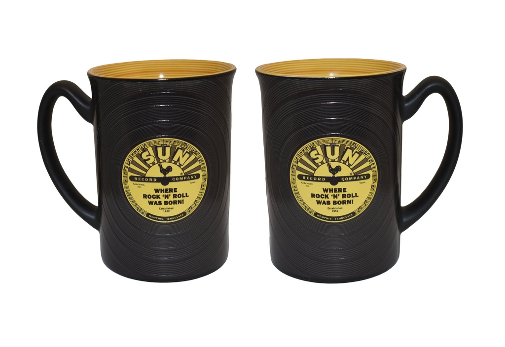 Sun Record Mug - Where Rock 'N' Roll Was Born - Embossed Record