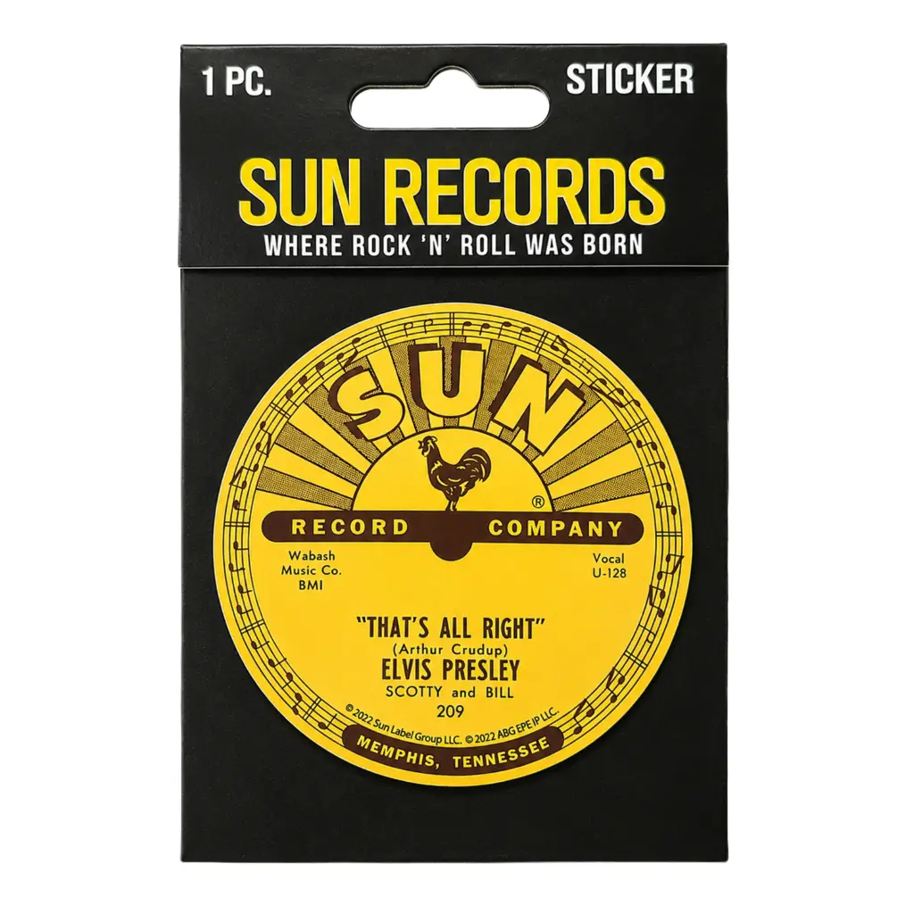 [SRE6454] Sun Record Sticker - Elvis That's All Right