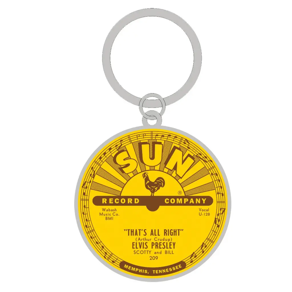 Sun Record Keychain - Elvis That's All Right