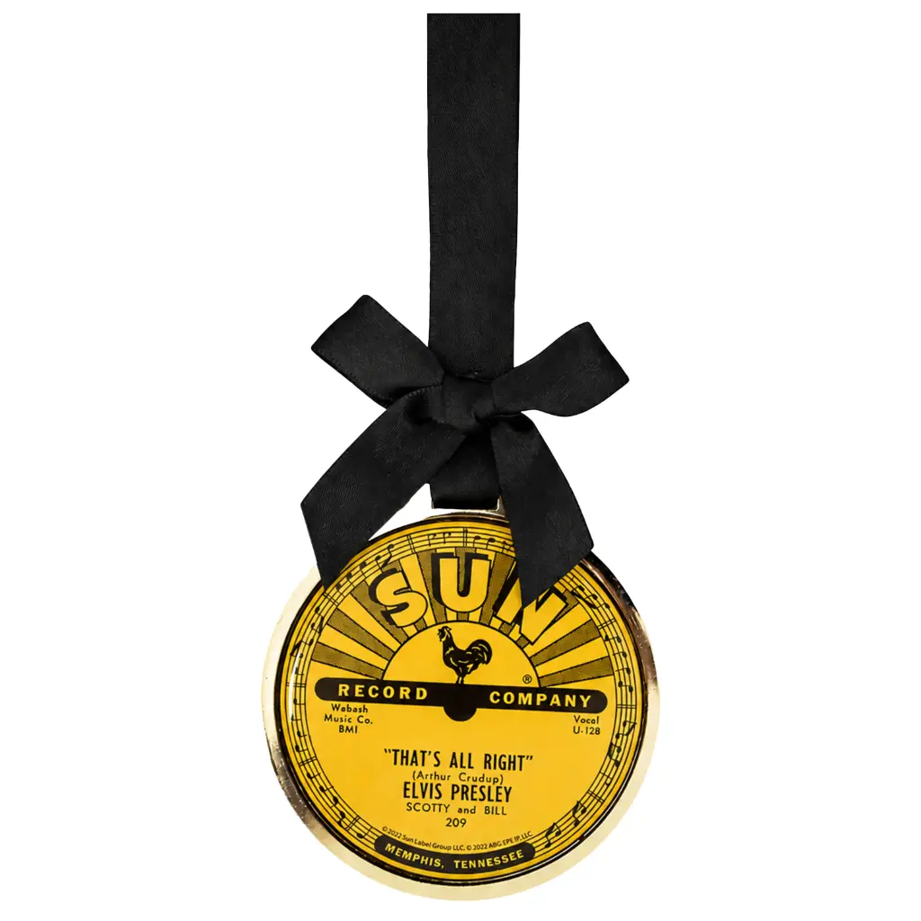Sun Record Ornament - Elvis That's All Right