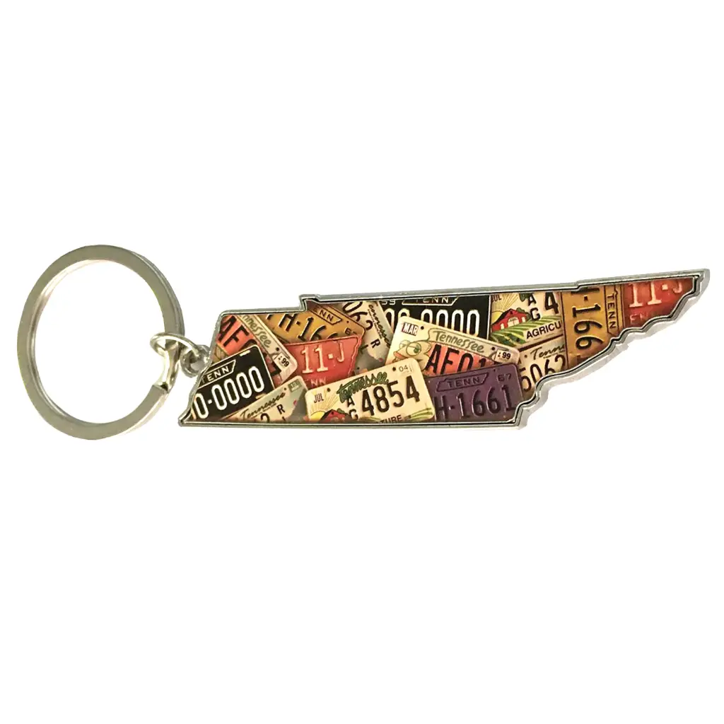 Tennessee Keychain - State License Plate