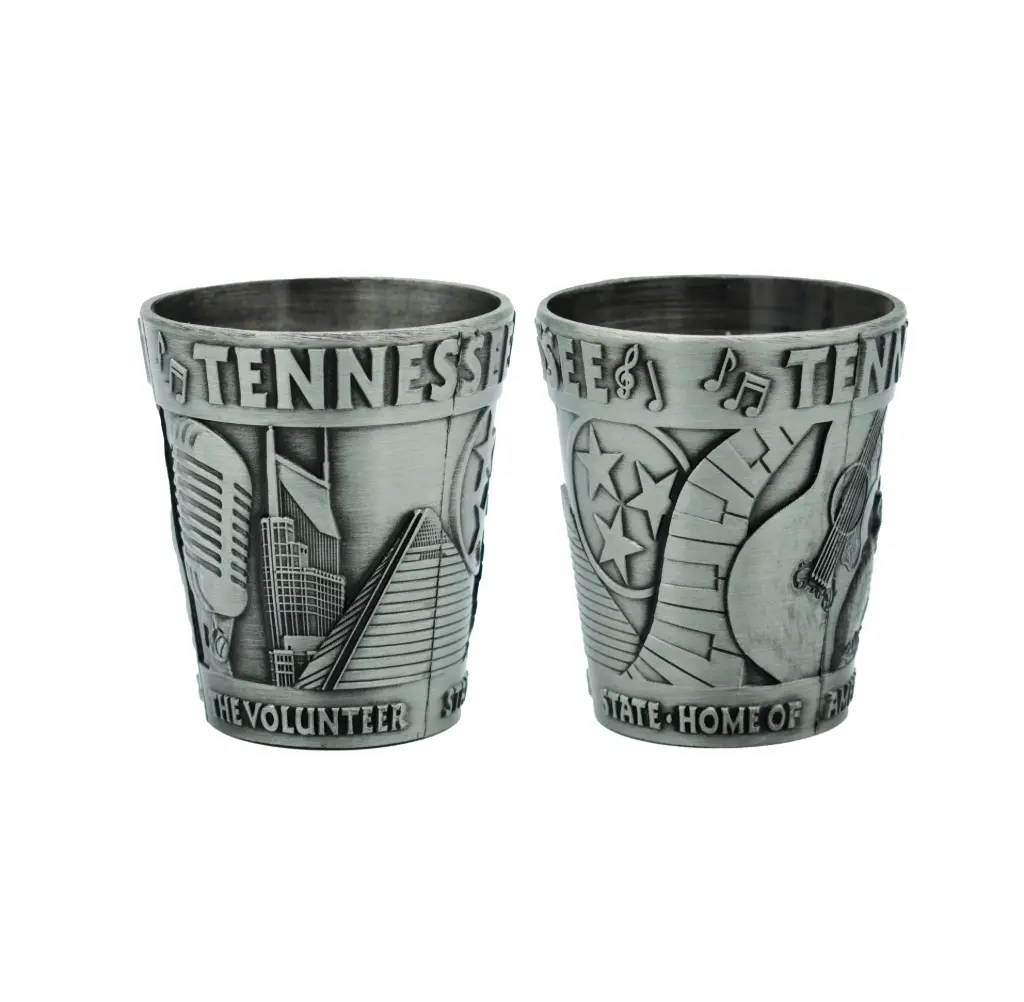 [T6597] Tennessee Shot Glass - Pewter