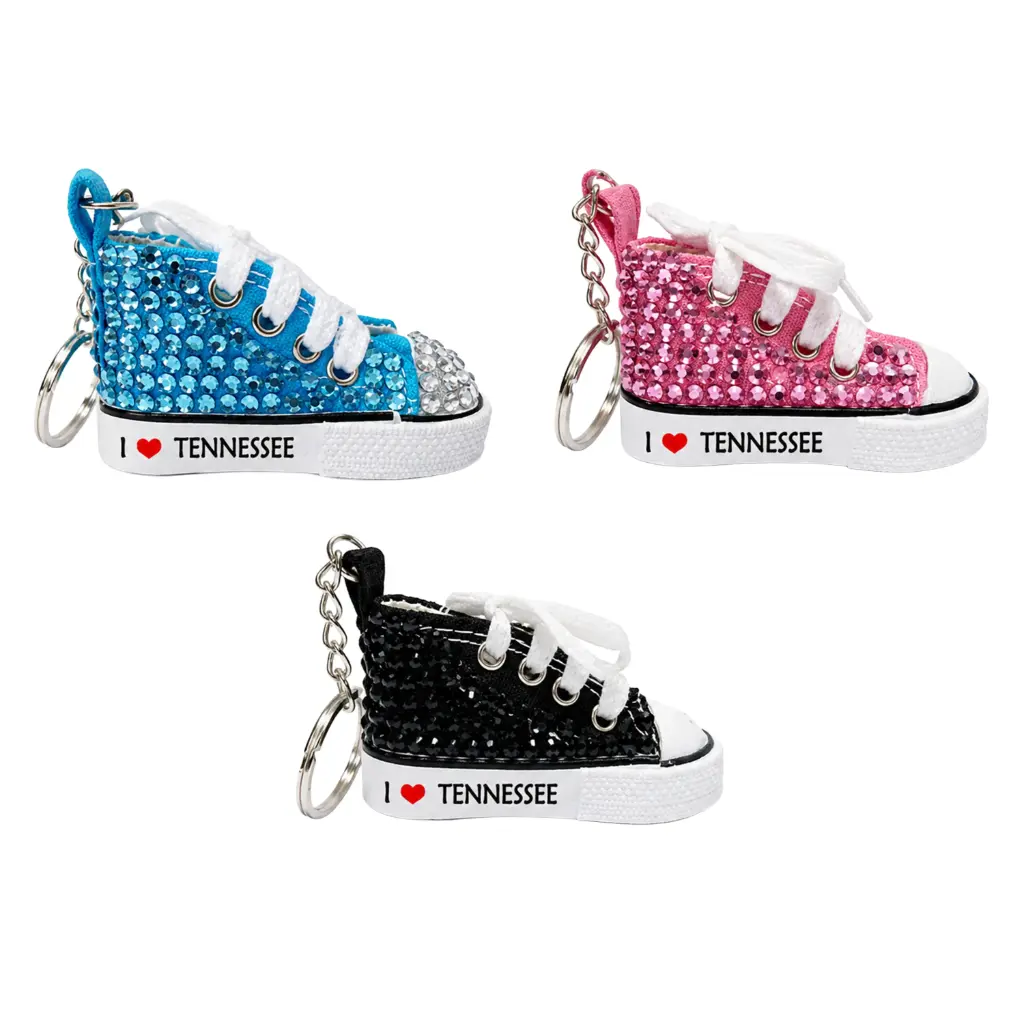 Tennessee Keychain - Shoe 3 Colors - 3pc Set
