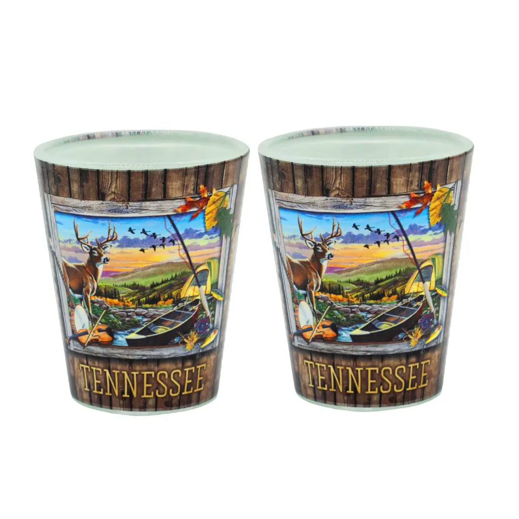 [T6697] Tennessee Shot Glass - Mountains