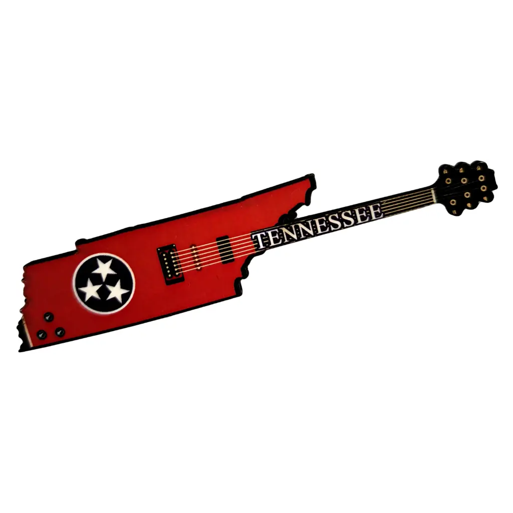 Tennessee Magnet - State Flag Guitar