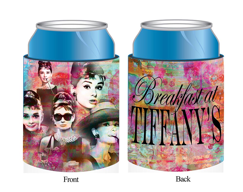 Audrey Huggie/Koozie - Colorful Collage