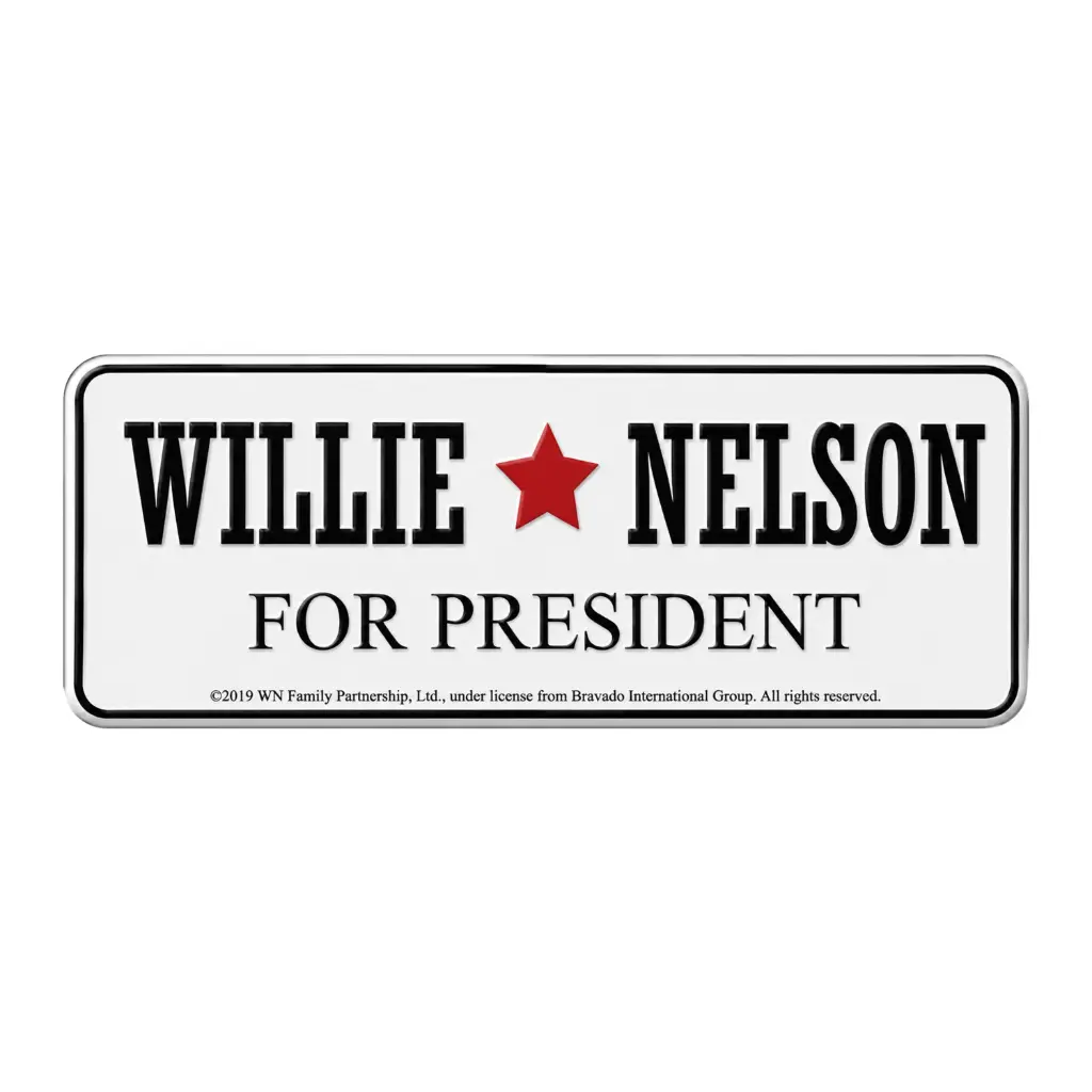[W6053] Willie Nelson Magnet - Willie For President