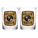 Willie Nelson Whiskey Glass Set - Whiskey - 2pc Set