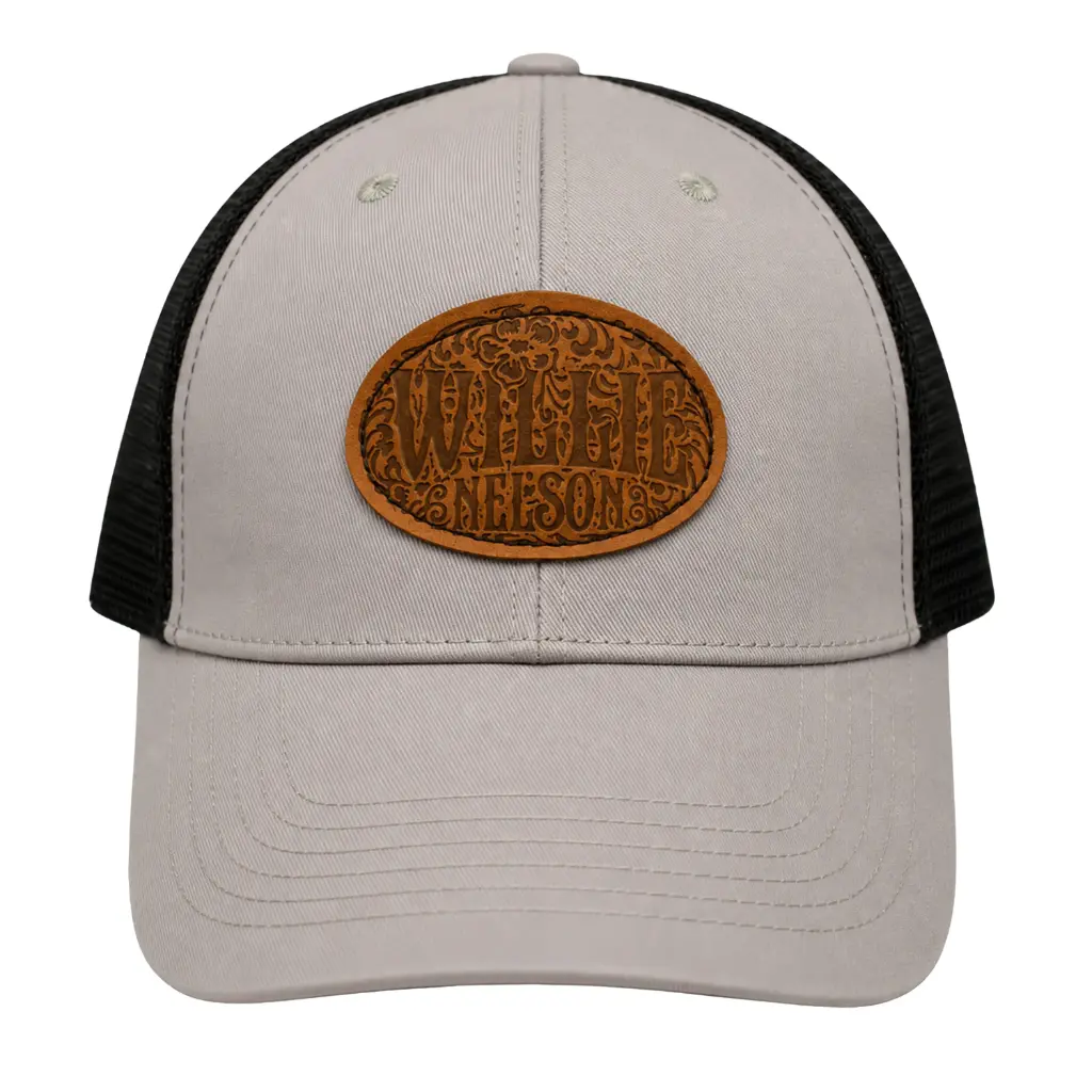 [W6892] Willie Nelson Cap - Leather Patch