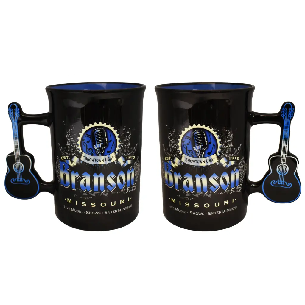 Branson Mug - Showtown With  Guitar Handle