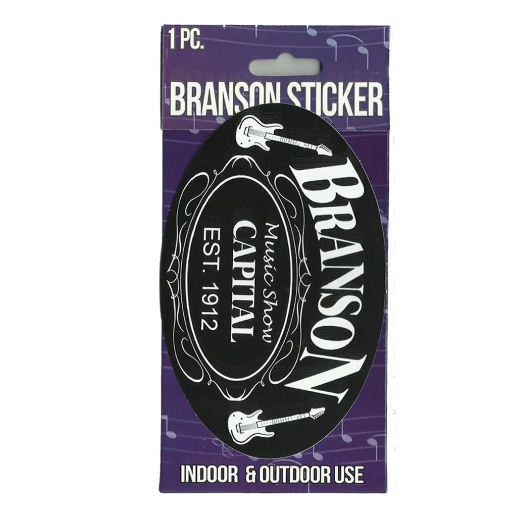 Branson Sticker - Blk&Wht Est.