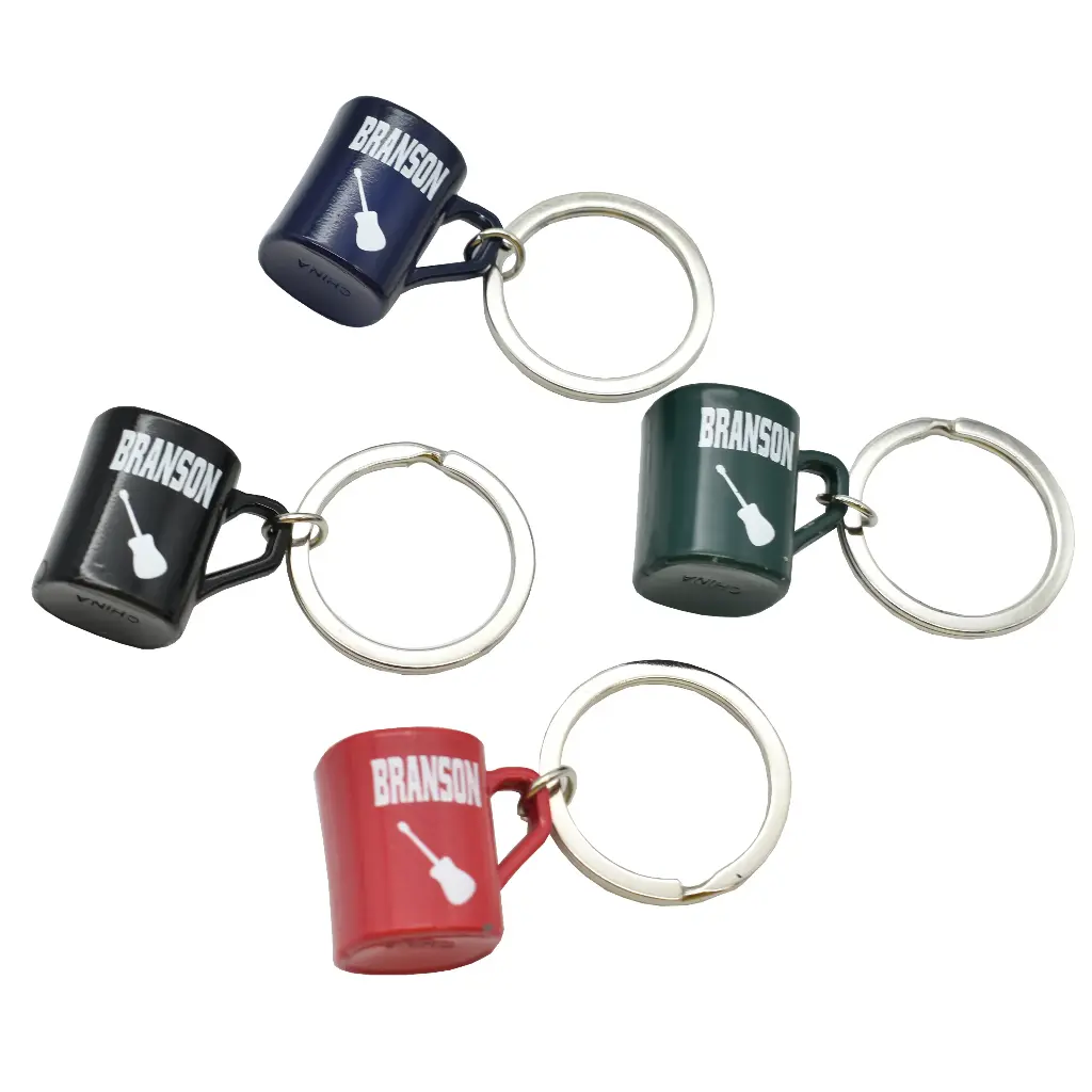 [XBR6525] Branson Keychain - Mini Coffee Mug - 12pc Set