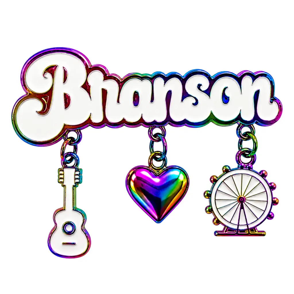 [XBR6669] Branson Magnet - Metallic With Charms