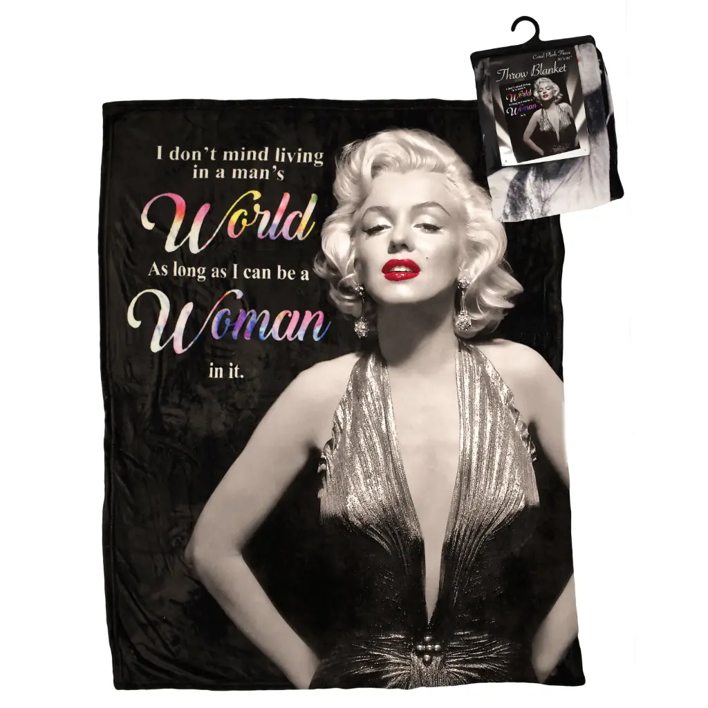 [Y6092] Marilyn Monroe Throw Blanket - Woman World