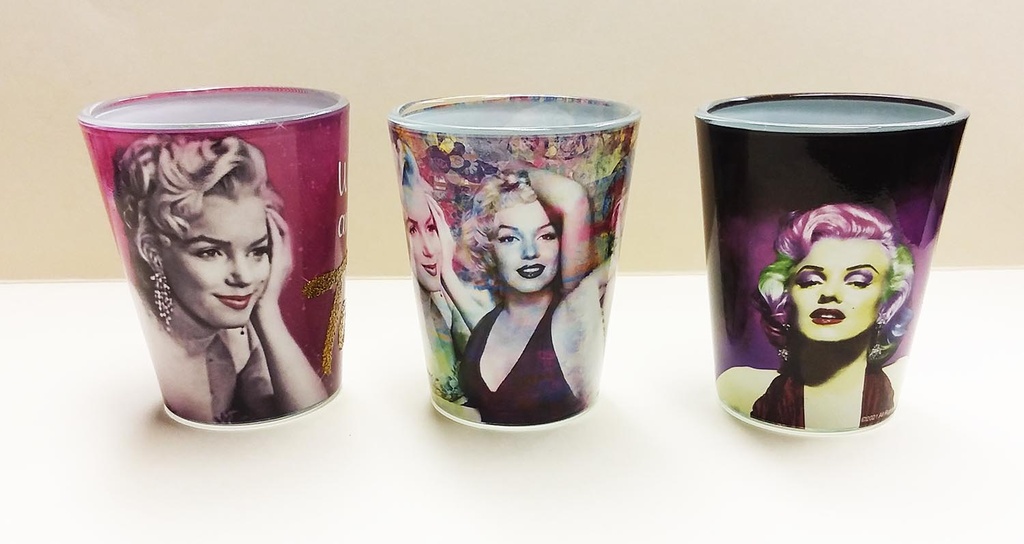 Marilyn Monroe Shot Glasses - Colorful 3/Set